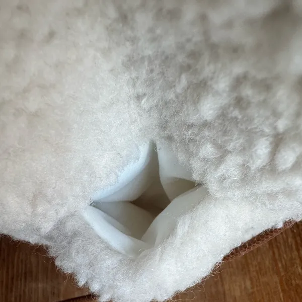 Aerie Sherpa Fleece Crossbody Bag –‎ Cream Shearling Style O/S Boho preppy - Image 7