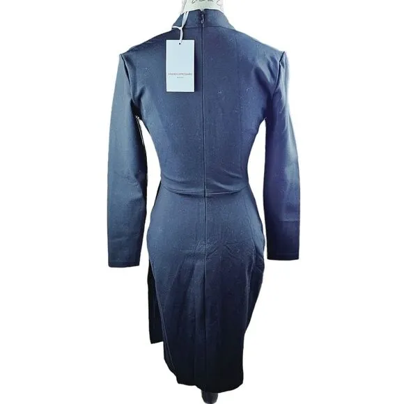 Amanda Uprichard -731 NWT‎ Women's Black Joaquin Night Out Zipper Dress Size S - Image 5