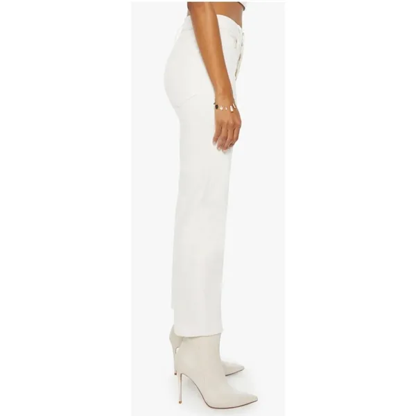 MOTHER The Tomcat Ankle Jeans Cream Puffs Ivory Straight Leg Size 26 - Image 6