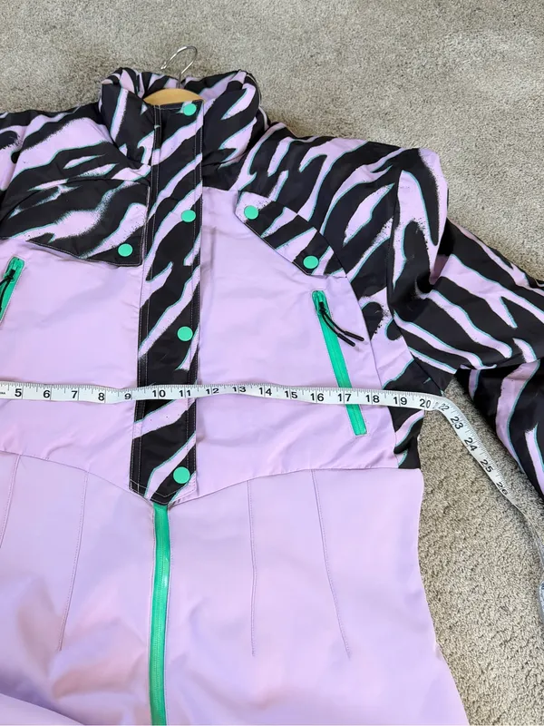 ASOS 4505 Women’s Printed Ski Suit Snowsuit One-Piece in Printer Lilac 12 - Image 13
