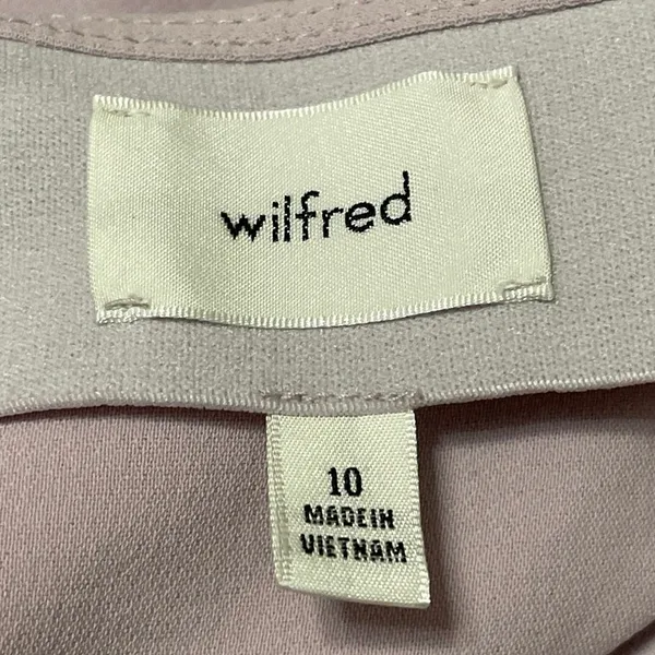 Aritzia Wilfred Lilac Purple Sleeveless Square Neck Fit & Flare Mini Dress 10 - Image 4