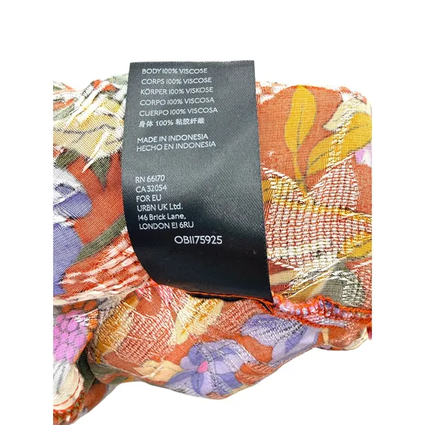 By Anthropologie Vale Maxi Shirtdress Belt Floral Rust Brown Orange Boho Kimono‎ - Image 10
