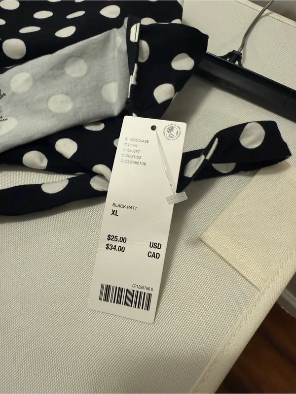 Urban Outfitters Black and White Polka Halter Top - Image 6