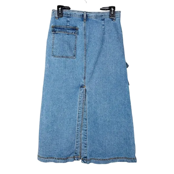 Brandy Melville J. Galt Denim Cargo Maxi Skirt Size Small Medium Wash Western Coastal Cowgirl - Image 4