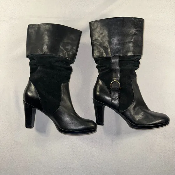 Lauren Ralph Lauren - Genuine Leather Suede Woman’s Heeled Boots Size 6M Classic - Image 2