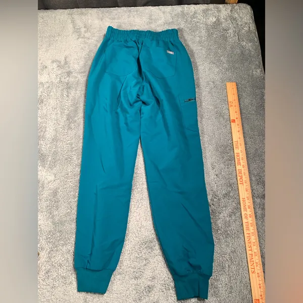 Figs Teal Jogger scrub pants with Drawstring XS - Image 6