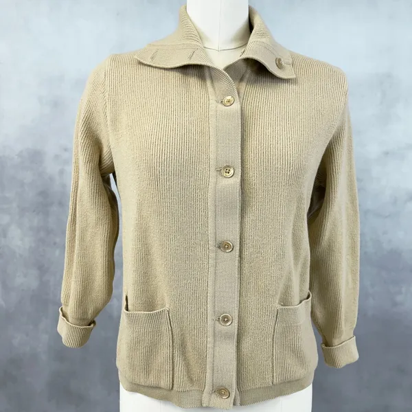 Vtg 60s St Croix Knits Women Cardigan Sweater Size M Zephyr Wool Preppy Heritage - Image 2
