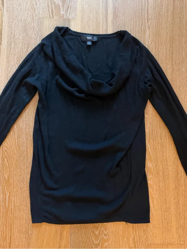 Massimo Black Cowl Neck Sweater used - Image 3