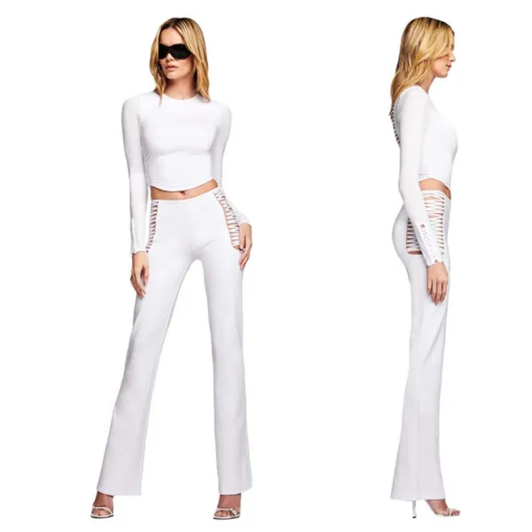 I.AM.GIA Vera‎ Pants White Medium Hippie Bella Hadid Gigi LA Hollywood - Image 2