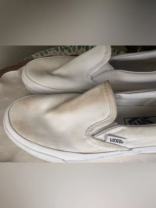 Vans White Slip On Sneakers Size 5 Project‎ - Image 7