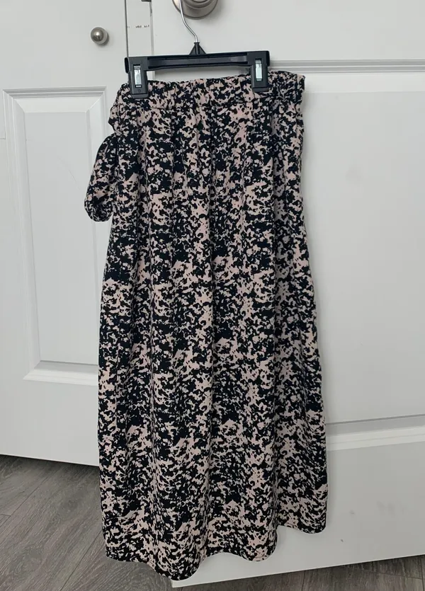 Midi length wrap around skirt Black Size XXS - Image 2