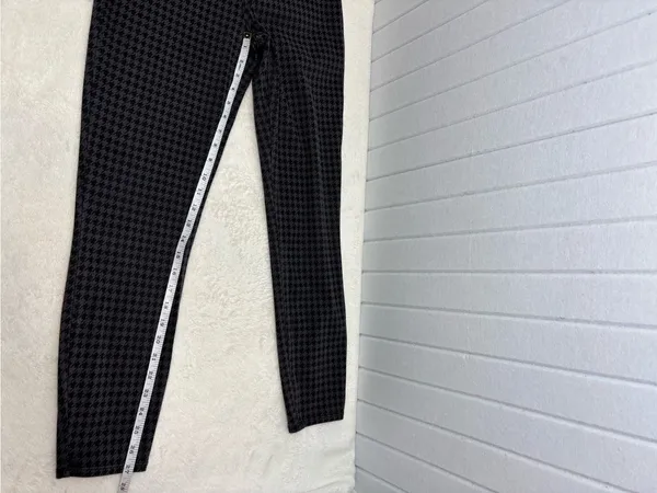 SPANX‎ Black & Gray Houndstooth Leggings Size L - Image 8