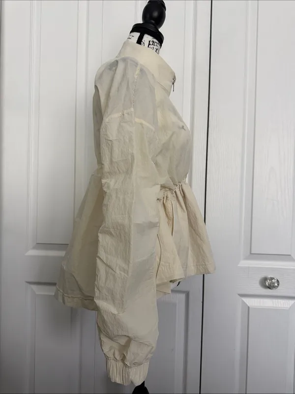 lululemon athletica Cream Peplum Zip Bomber Jacket - Image 6