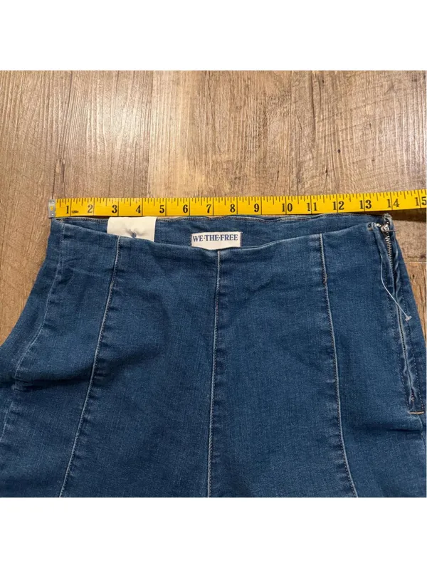 Free People Bella Moto Skinny Women’s Blue Jeans Size 29 - Image 8