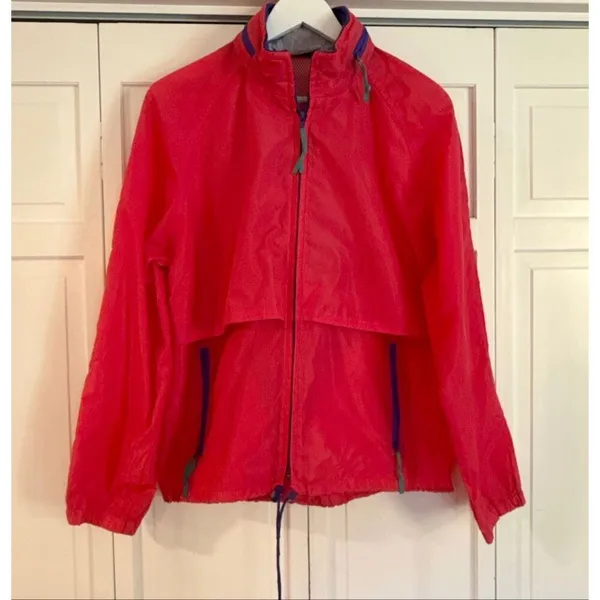 Woolrich Vintage hot pink windbreaker jacket size m - Image 2
