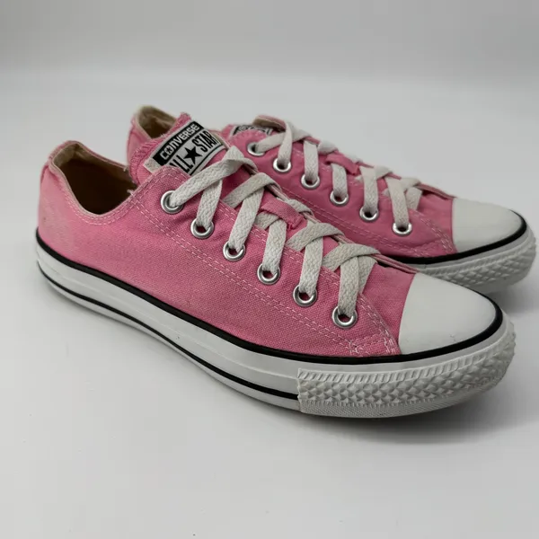 Converse Chuck Taylor Shoes 8 Pink Low Top Canvas Bella Swan Grunge Mall Goth - Image 3