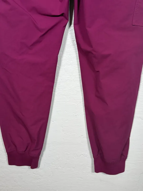 Carhartt Force Women L Wine Maroon Essential Jogger Scrub Pants Medical Nurse - Image 5