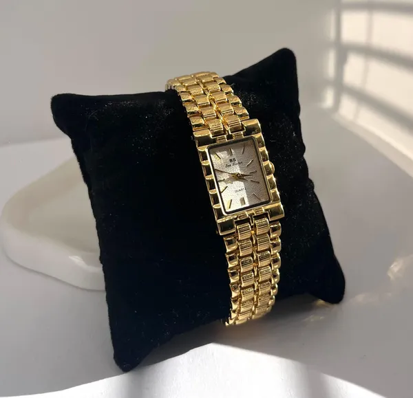 14K Gold Plated Sterling Silver Vintage Style Watch - Image 5