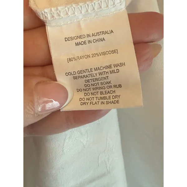 Label of Love White Starfish Textured Tiered Maxi Dress Tie Shoulder XL - Image 7