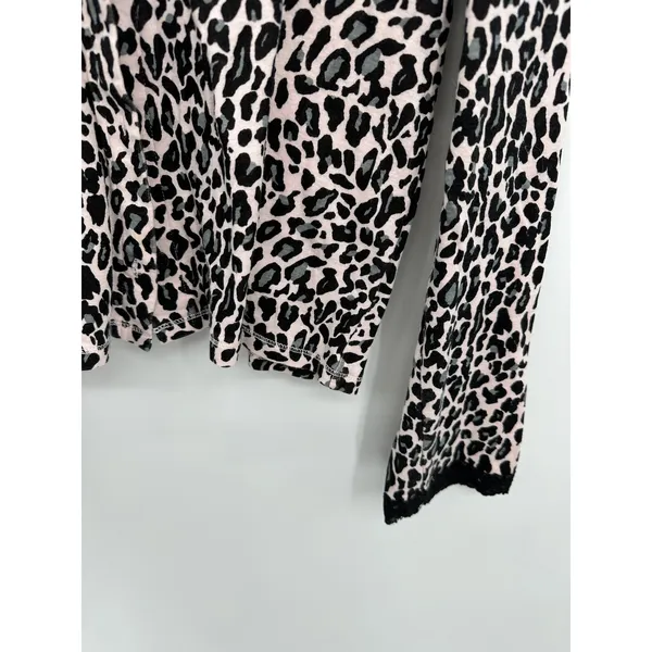 Victoria's Secret Cardigan Size S Pink Black‎ Cheetah Mean Girls Y2K Preppy - Image 3