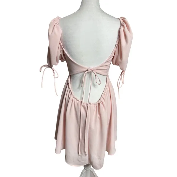 Lucy in the Sky Leilani Pink Babydoll Dress S Coquette Balletcore - Image 5