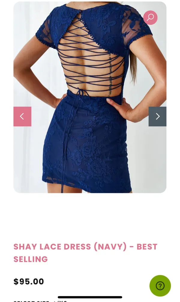 Three Sisters Boutique Mini Dress Blue Size 2 - Image 5