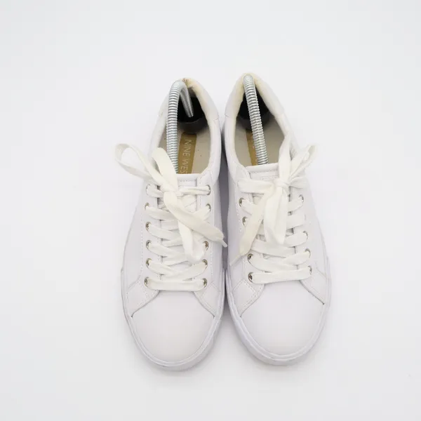 Nine West Layna Womens US 8M Trainers Shoes White Leather Athletic Sneakers - Image 14