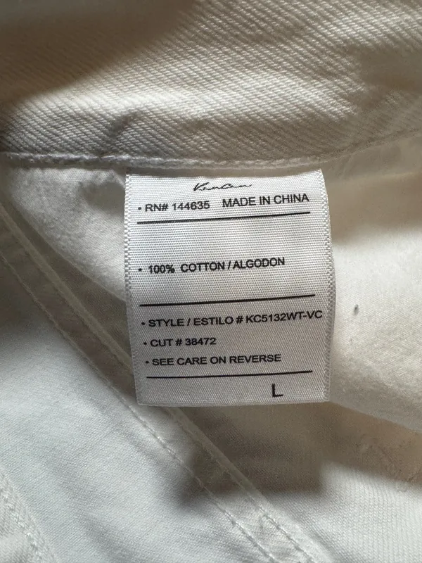 KanCan USA Shorts Distressed White Denim - Image 5