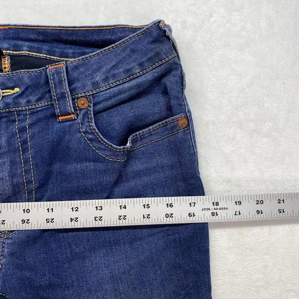 True Religion Jeans Women's 30 Jennie Curvy Mid‎ Rise Super Skinny medium wash - Image 3