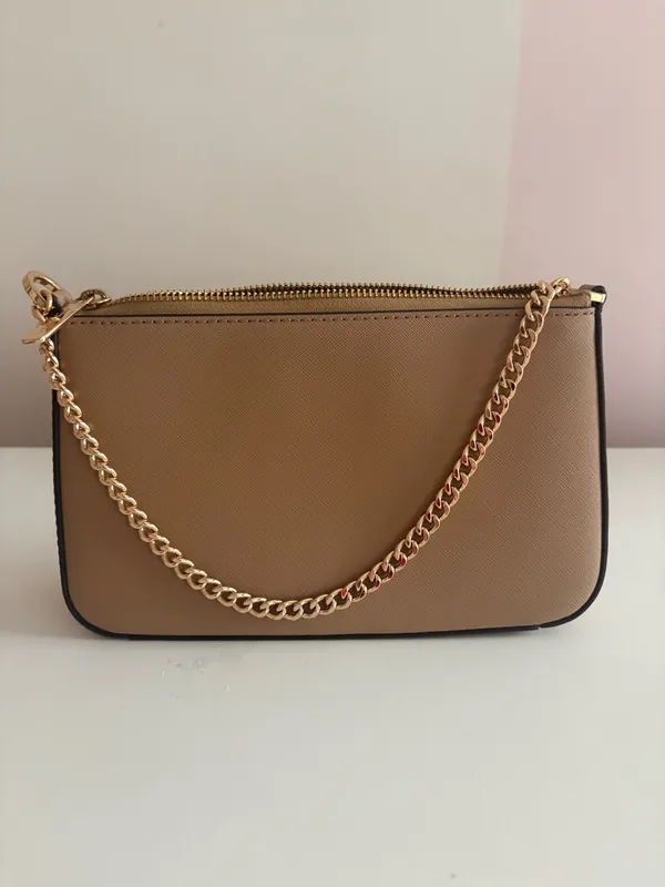 Michael Kors Shoulder Bag Brown and Gold - Image 3
