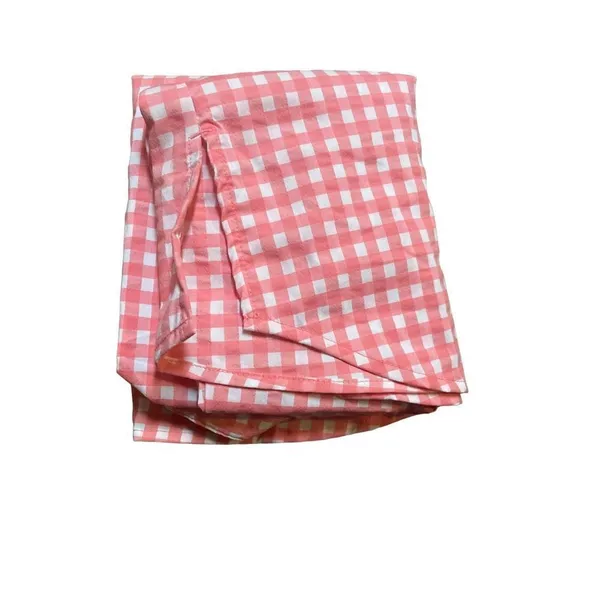 Columbia womens coral white checkered sleeveless blouse size M‎ - Image 4