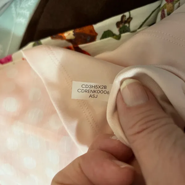 Calvin Klein Light Pink Polka Dot Chiffon Flowy Halter Dress Sz 14 NWT - Image 13