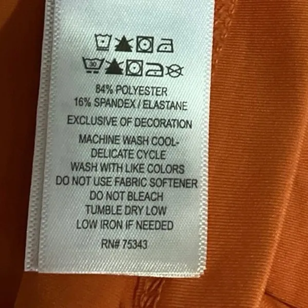 NEW Tommy Bahama GOLF Orange Collar Sleeveless Tennis Club Polo Shirt Top Size M - Image 4