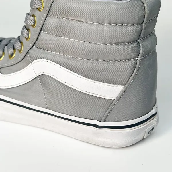 Vans Old Skool Grey Hi Top Skate Sneakers Shoes Grey Women 8 / Men 6.5 - Image 9