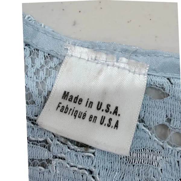 Shoshanna‎ Rae Baby Blue Lace Shift Midi Dress 3/4 Sleeve Size 6 - Image 4