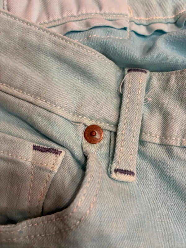 NWT Cone Denim Women’s S Gene Carnival Flare Bootcut Jean Bright Blue Size 24 - Image 5