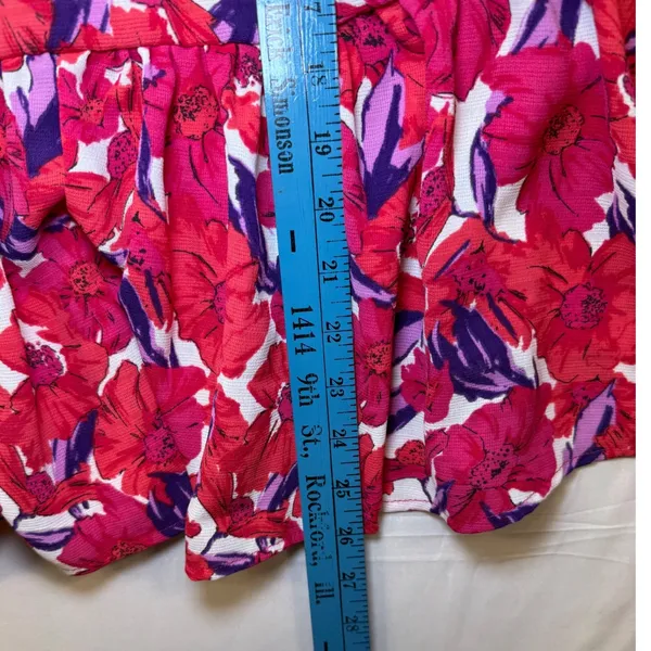 Lovers + Friends Pink‎ Floral Cutout Brandy Mini Dress Ruffle Size Large NWT - Image 9