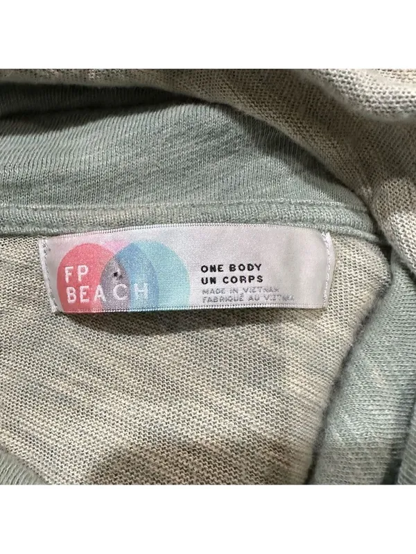 Free People Beach Moss Green Cowl Neck Pullover Size XS/S - Image 12
