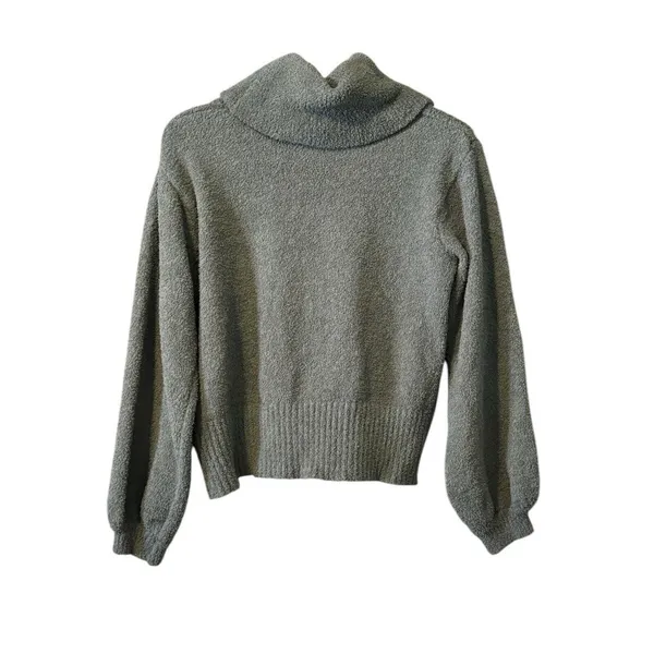 Ruby Moon Anthropologie Sweater Women‎ Size Medium Chunky Knit Cowl Neck Cropped - Image 2