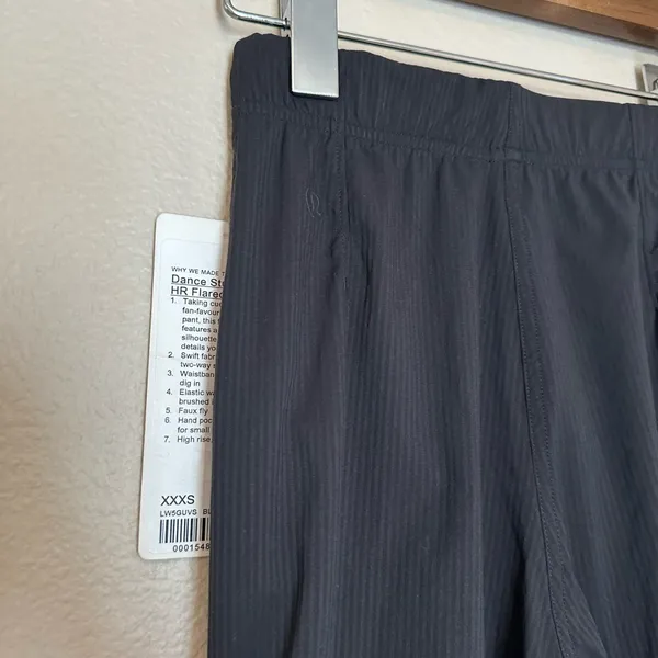 lululemon dance studio pants XXS black full length size 0 NWT women’s junior - Image 5