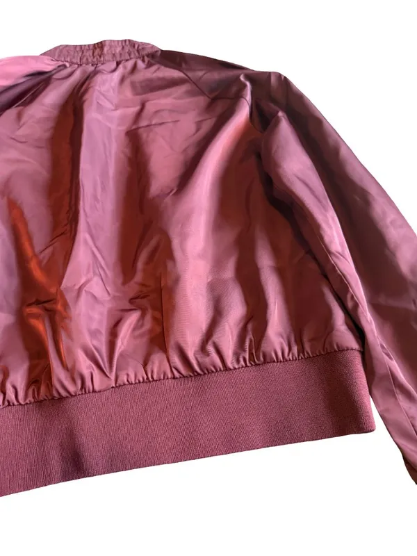 Free People Midnight Bomber Jacket Zip-Down Lightweight Windbreaker Size Small - Image 10