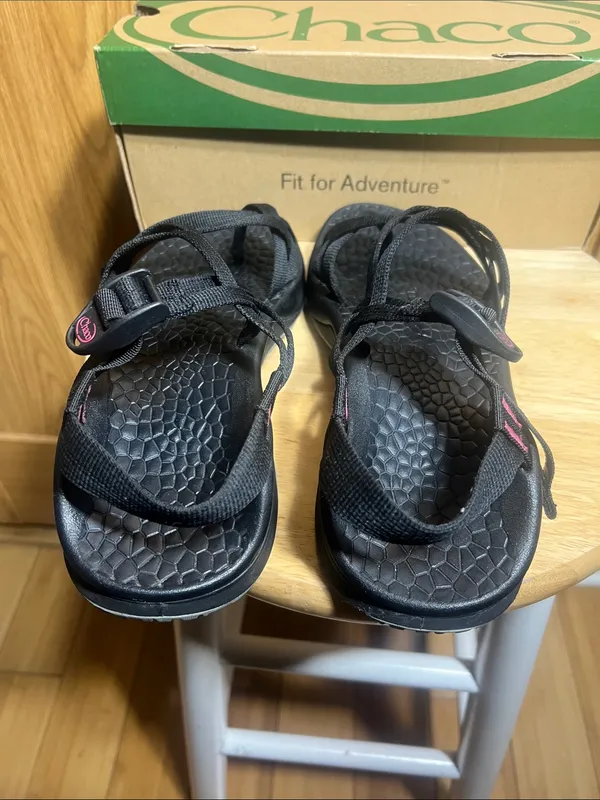 Chacos Black Adjustable Strap Sport Sandals - Image 4