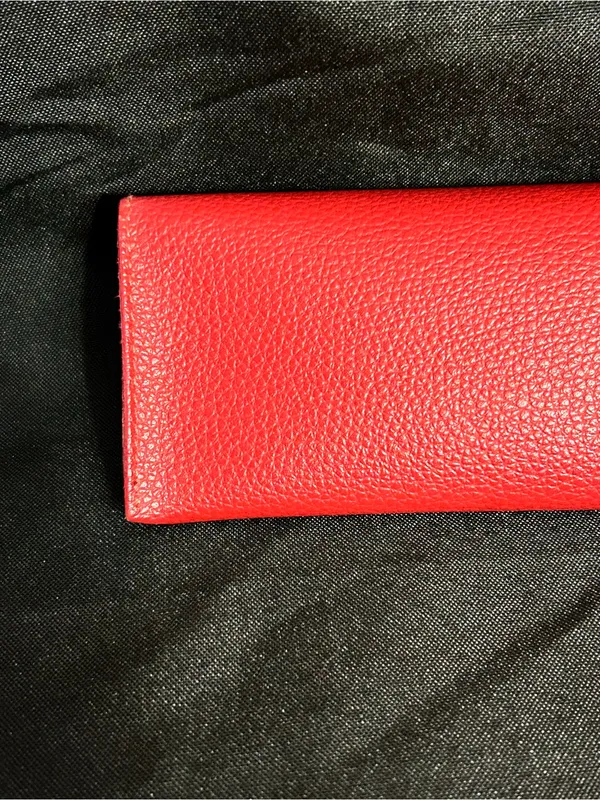 GUESS Red & Black Pebbled Eyewear Sunglasses Pouch Case - Image 7