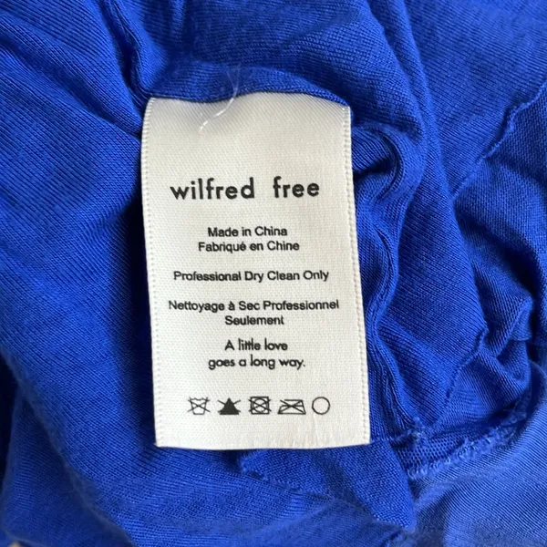 Aritzia Wilfred Free Short Sleeve Blue Top in Women’s Medium - Image 4