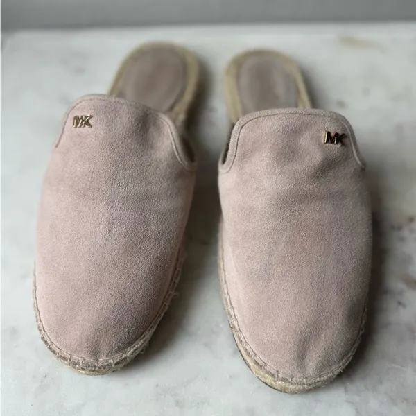 Michael Kors Women’s Suede‎ Espadrille Slipper Color Pink Size 8.5 - Image 2