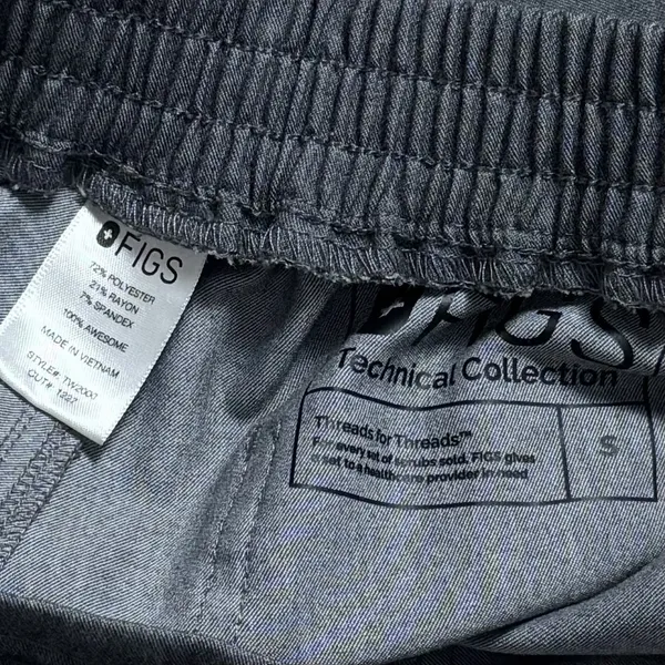 Figs Graphite Gray‎ Yola Scrub Pants Medical Nursing Career Comfort Capsule S - Image 8