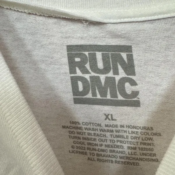 Run DMC 1985 King of Rock Album Art Hip Hop Group Tee XL - Image 4