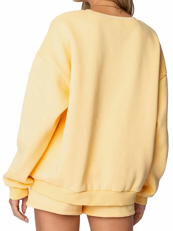 NWT Edikted oversized logo Crewneck sweatshirt size small - Image 2