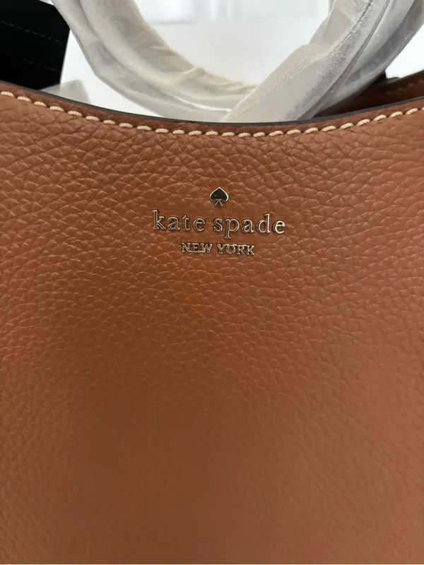 New kate spade New York Large Brown Dumpling Pebble Leather Satchel - Image 2