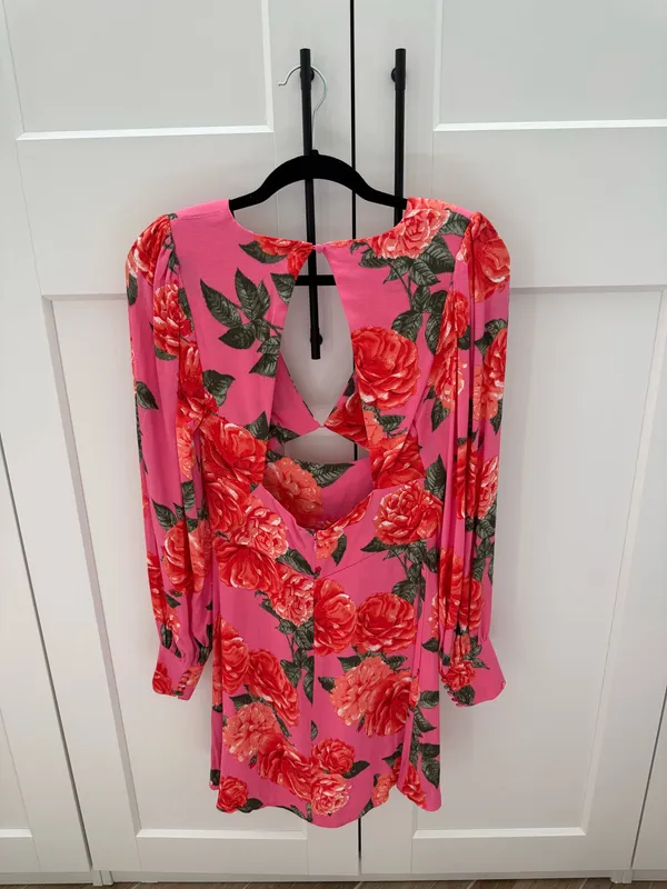 afrm floral dress Pink - Image 3